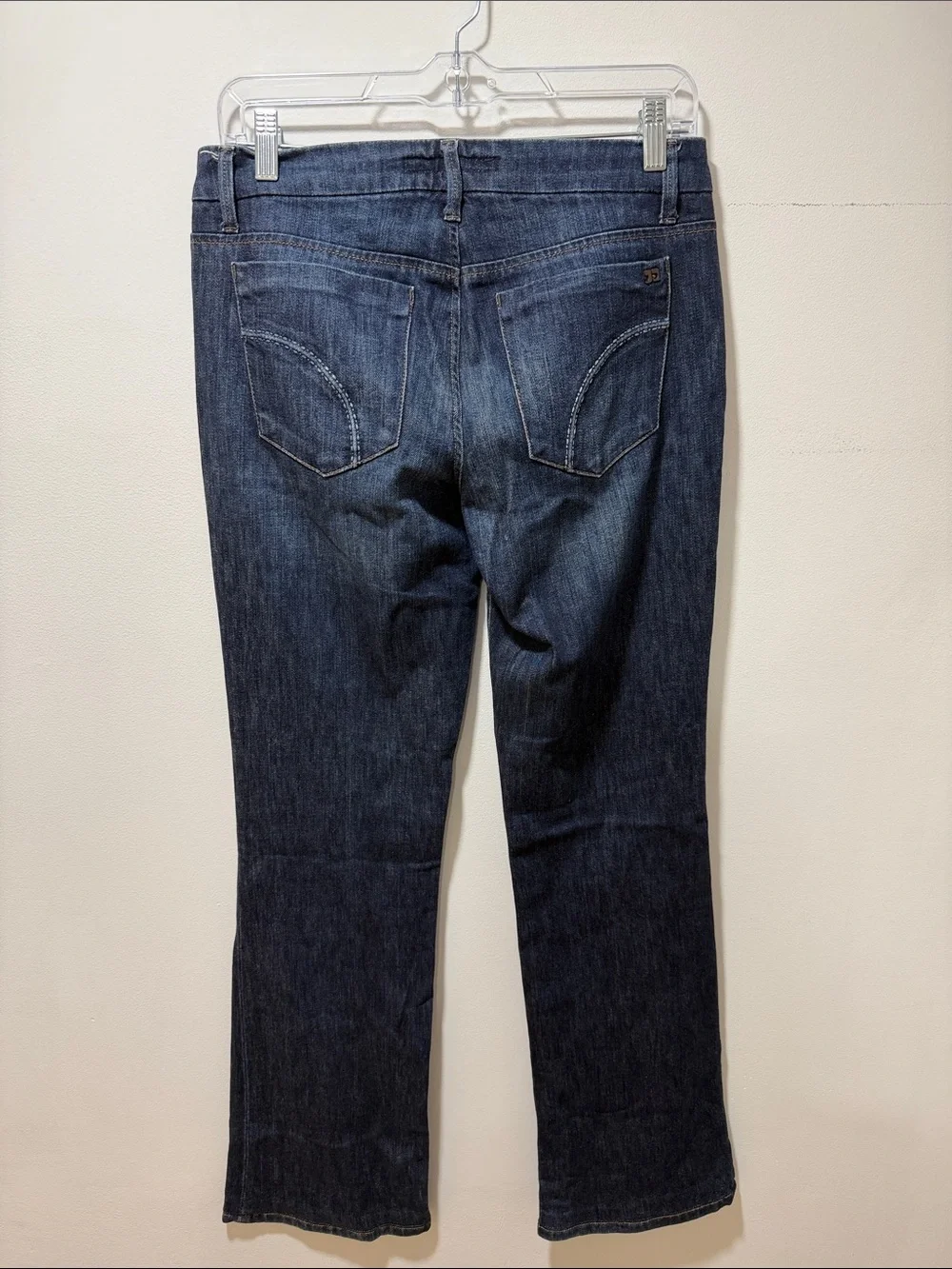 Vintage Joes HONEY FIT Dark Wash Flare Leg Jean Mid Rise Size 28 Stretch Retro